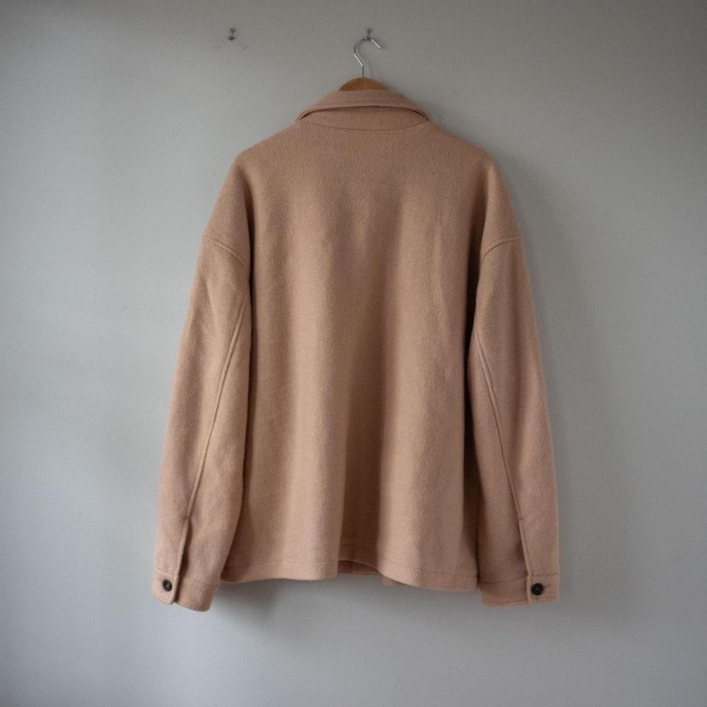 Topman Camel Button Down Coat - image 4